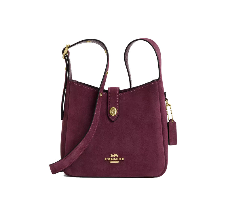 Coach Women's Hadley Mini Crossbody Bag Gold/Maroon