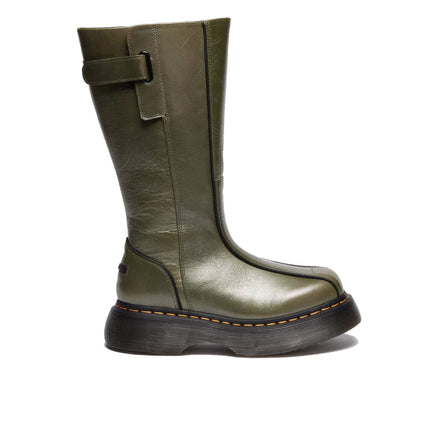Dr. Martens Women's Buzz Hi Eclipse Leather Boots Olive Green