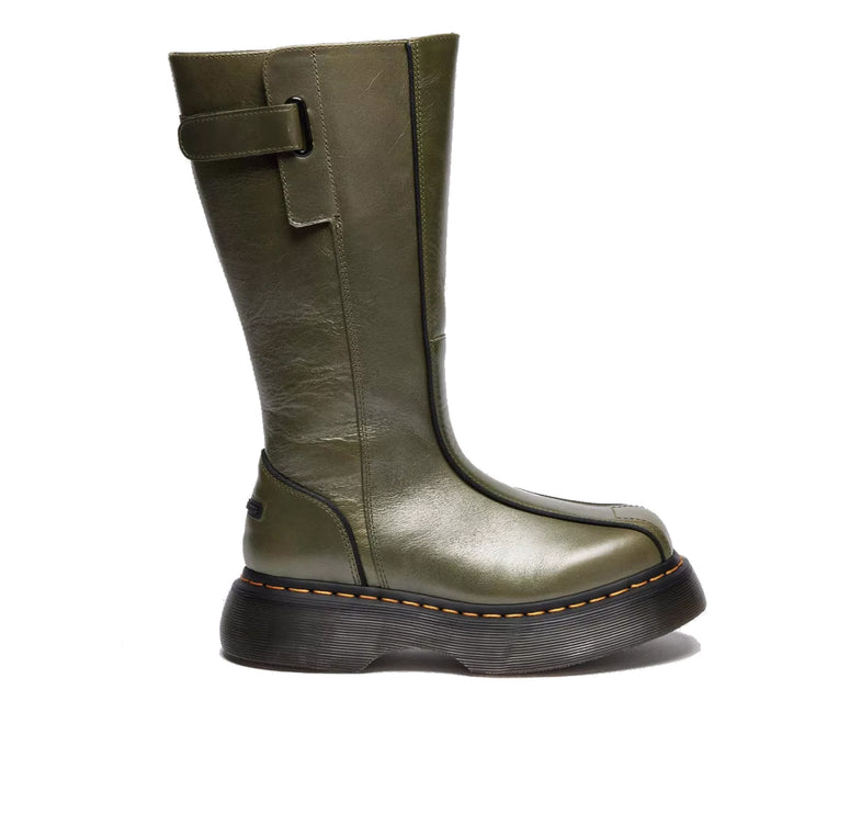 Dr. Martens Women's Buzz Hi Eclipse Leather Boots Olive Green