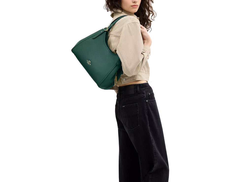 Coach Women's Erin Shoulder Bag Gold/Emerald