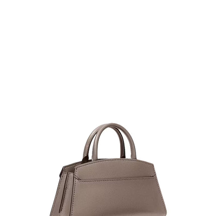 Michael Kors Women's Greta Small Leather Satchel Bag Mushroom