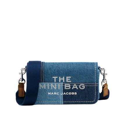 Marc Jacobs Women's The Patchwork Denim Mini Bag Dark Wash
