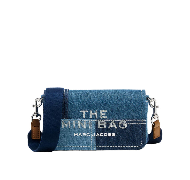 Marc Jacobs Women's The Patchwork Denim Mini Bag Dark Wash