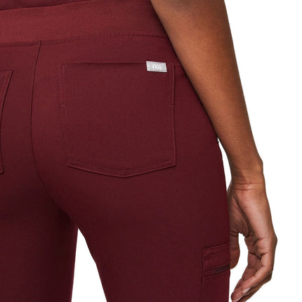 FIGS Women's Zamora Jogger Scrub Pants Burgundy