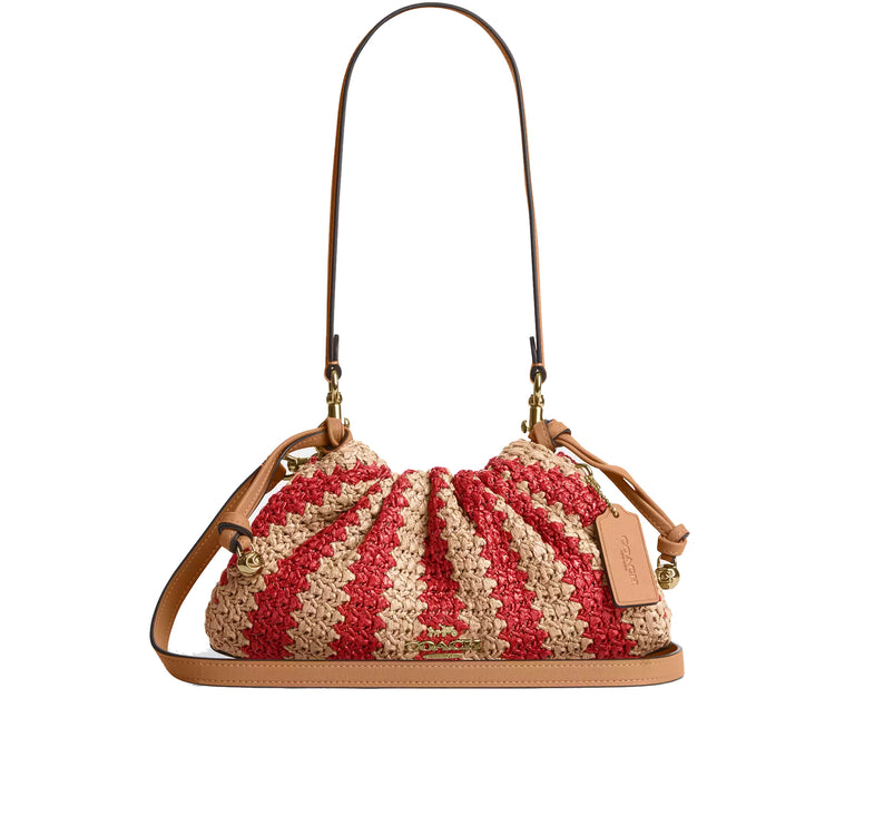 Coach Women's Faye Shoulder Bag Gold/Red/Tan