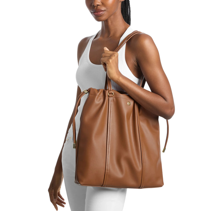 Michael Kors Women's Matilda Large Cinch Tote Bag Luggage