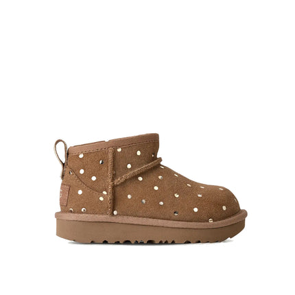 UGG Toddlers Classic Ultra Mini Shiny Dots Chestnut