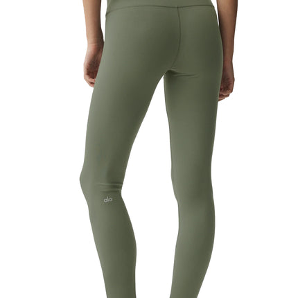 alo Women's 7/8 High-Waist Airbrush Legging Bamboo Green