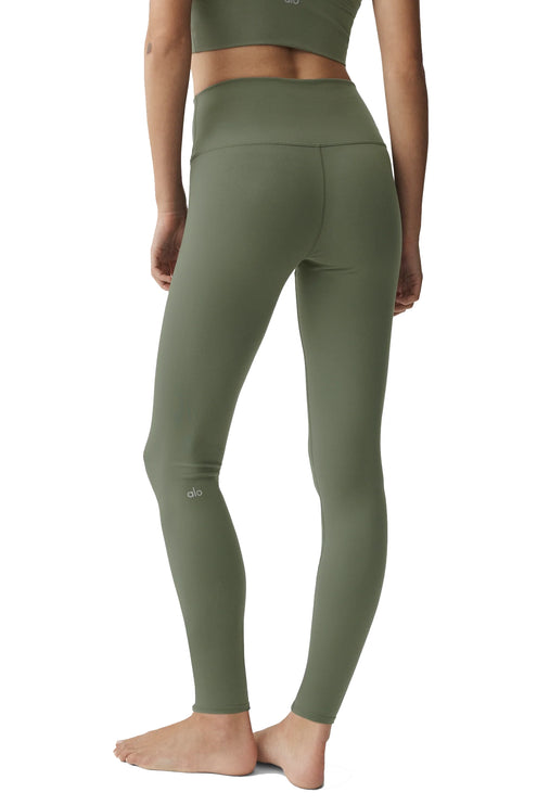 alo Women's 7/8 High-Waist Airbrush Legging Bamboo Green