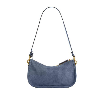 Coach Women's Waverly Bag Suede/Brass/Light Denim