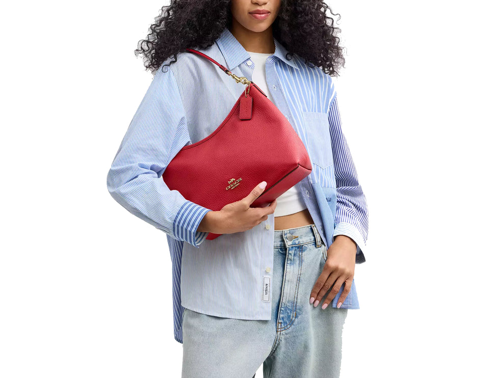 Coach Women's Laurel Shoulder Bag Gold/Poppy