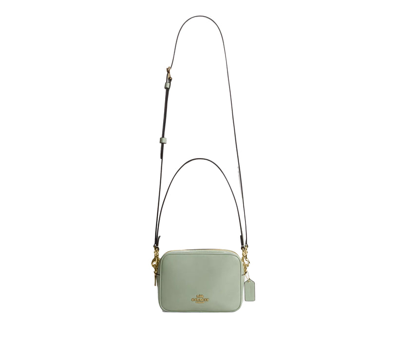 Coach Women's Mini Carey Crossbody Bag Gold/Light Pistachio