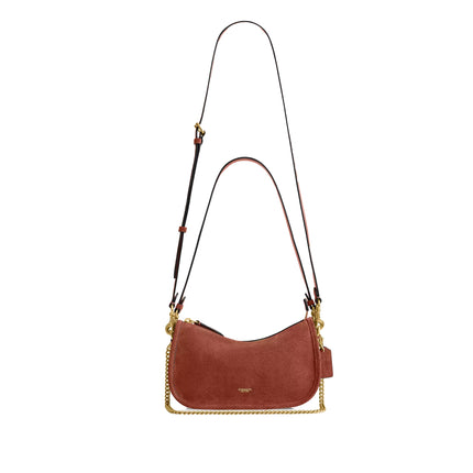 Coach Women's Waverly Bag Suede/Brass/Clay