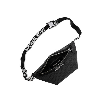 Michael Kors Men's Cooper Mini Logo Belt Bag Black/Silver