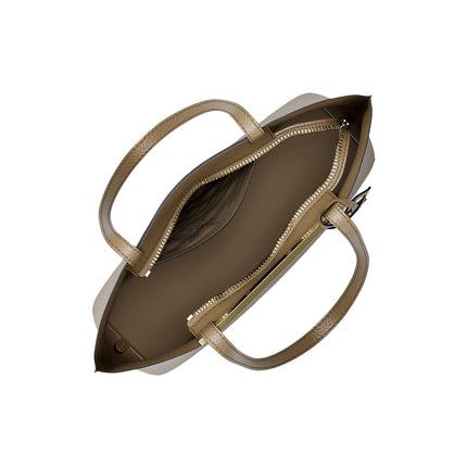 Michael Kors Women's Evelyn Small Tote Bag Husk/Gold