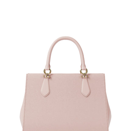 Michael Kors Women's Marilyn Medium Saffiano Leather Satchel Bag Powder Blush/Gold