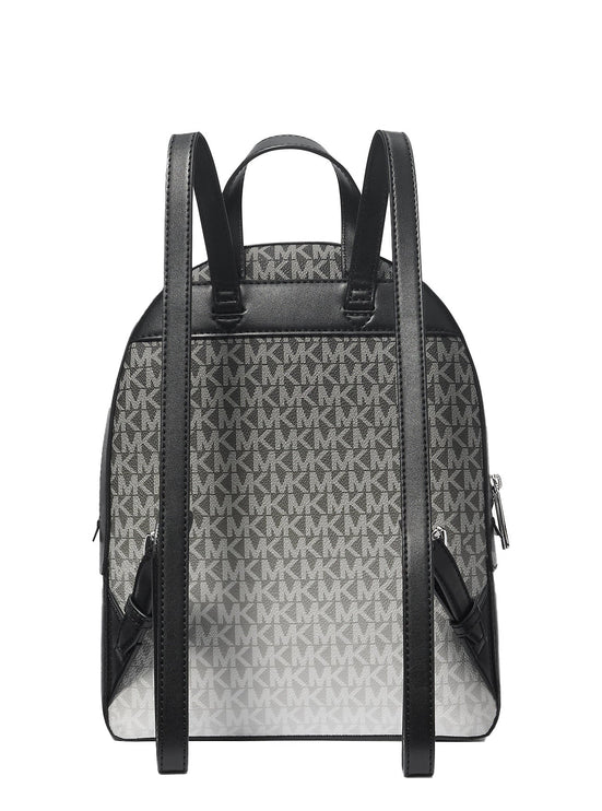 Michael Kors Women's Jaycee Medium Ombré Signature Logo Backpack Black