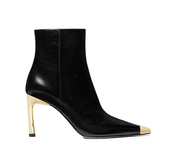 Michael Kors Women's Kasia Leather Boot Black/Gold