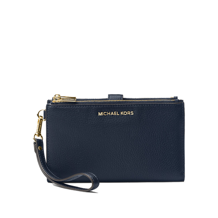 Michael Kors Women's Adele Leather Smartphone Wallet Navy