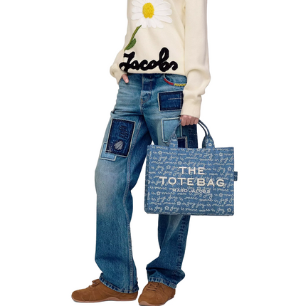Marc Jacobs Women's The Joy Denim Medium Tote Bag Denim
