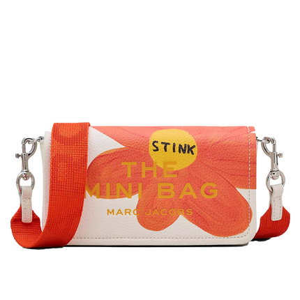 Marc Jacobs Women's David Shrigley X Marc Jacobs Leather Mini Bag White