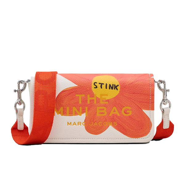 Marc Jacobs Women's David Shrigley X Marc Jacobs Leather Mini Bag White