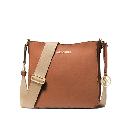 Michael Kors Women's Jet Set Travel Small Messenger Bag Luggage/Gold