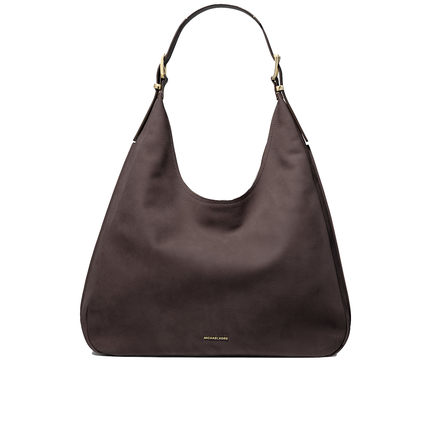 Michael Kors Women's Nolita Large Nubuck Hobo Shoulder Bag Chocolate