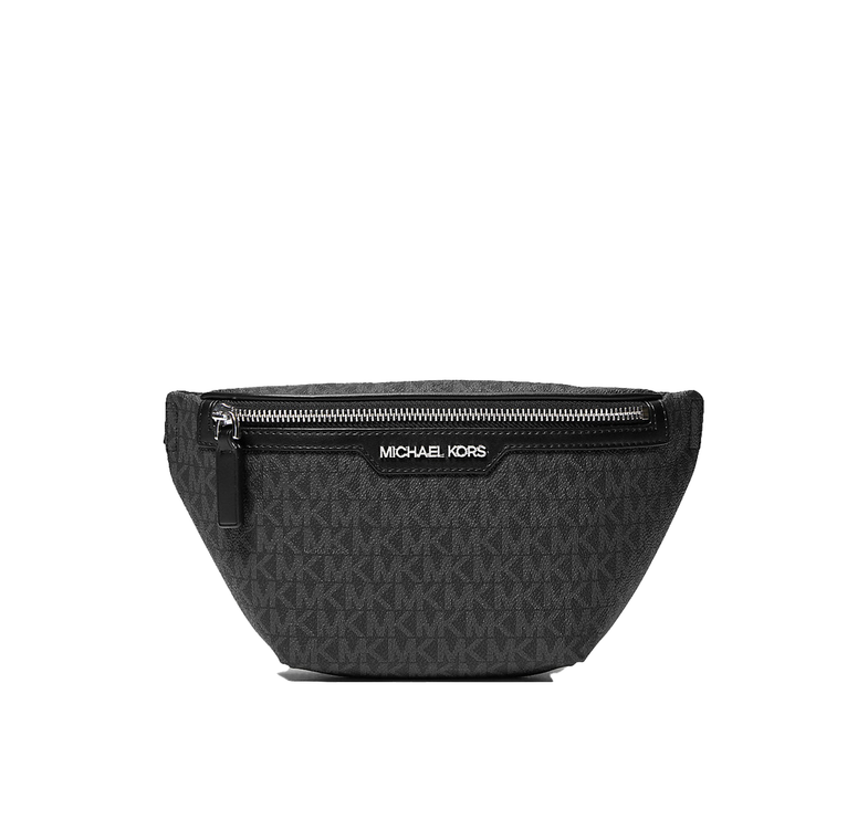 Michael Kors Men's Cooper Mini Logo Belt Bag Black/Silver