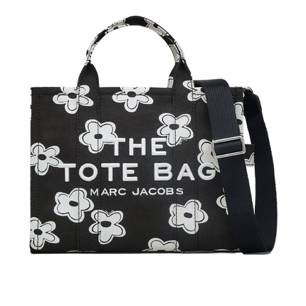 Marc Jacobs Women's The Daisy Canvas Medium Tote Bag Black