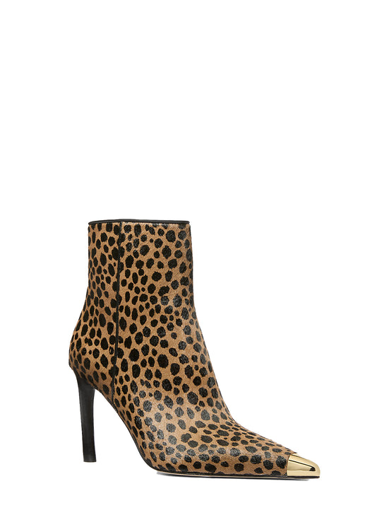 Michael Kors Women's Kasia Cheetah Print Calf Hair Boot Husk Multi