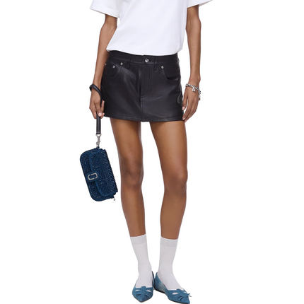 Marc Jacobs Women's The Crystal Denim Clover Shoulder Bag Denim