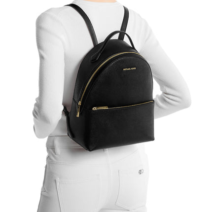 Michael Kors Women's Sheila Medium Backpack Black/Gold