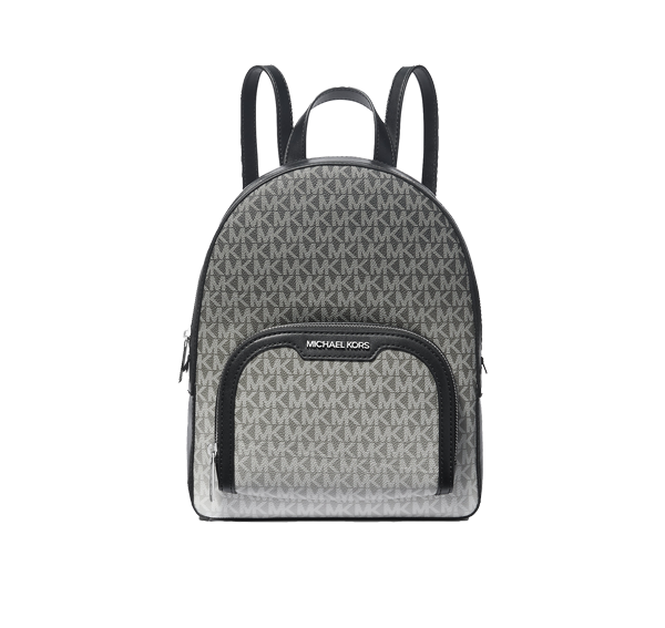 Michael Kors Women's Jaycee Medium Ombré Signature Logo Backpack Black