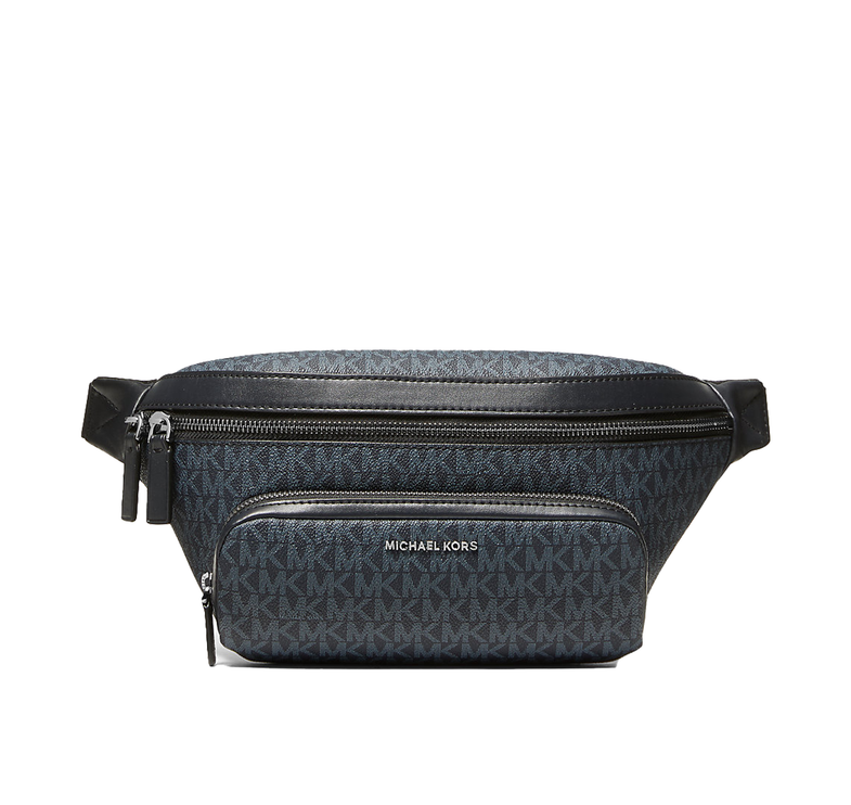 Michael Kors Men's Cooper Logo Belt Bag Admiral/Plblue/Silver