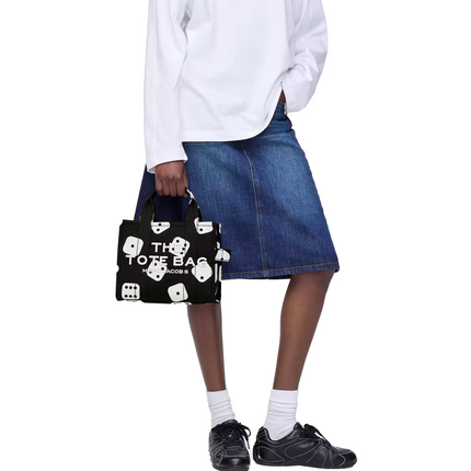 Marc Jacobs Women's Derrick Adams X Marc Jacobs Canvas Small Tote Bag Black