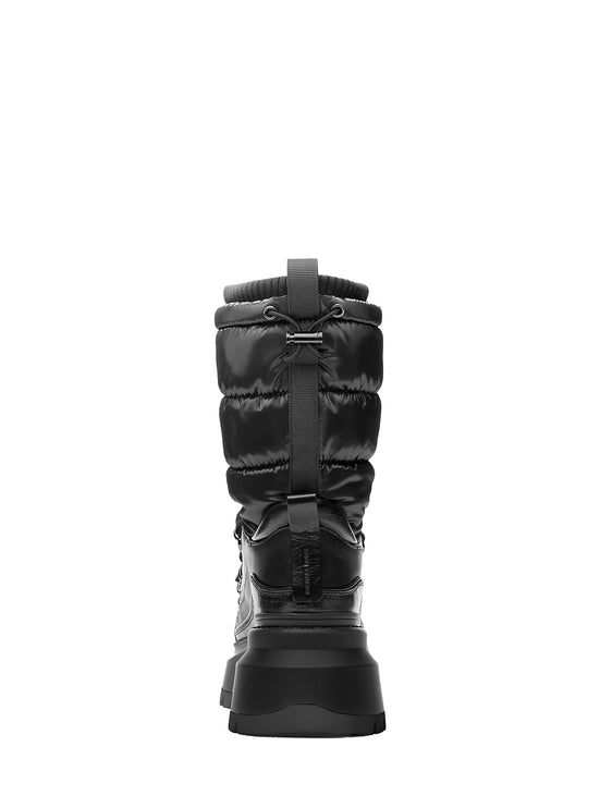 Michael Kors Women's Shiloh Mixed-Media Boot Black