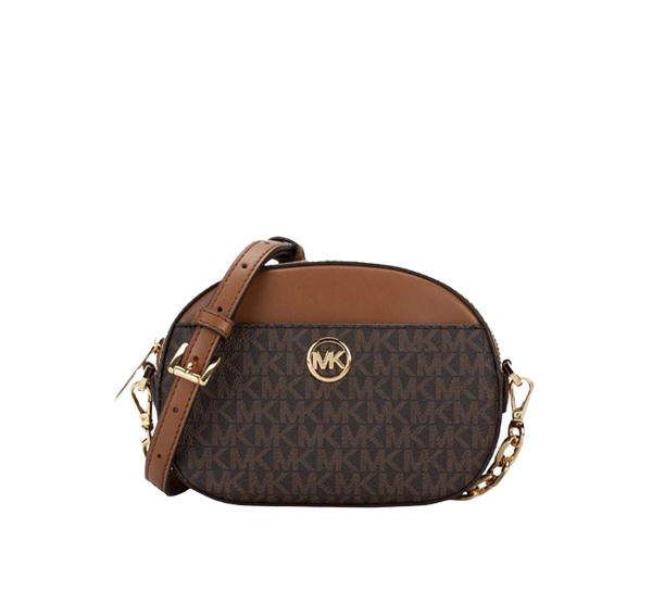 Michael Kors Women's Jet Set Glam Small Crossbody Brown