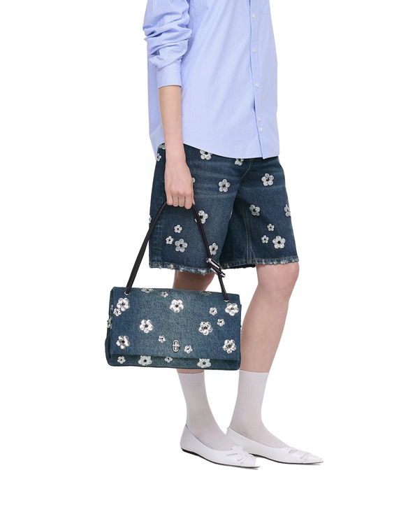 Marc Jacobs Women's The Sequin Daisy Denim Large Dual Bag Denim