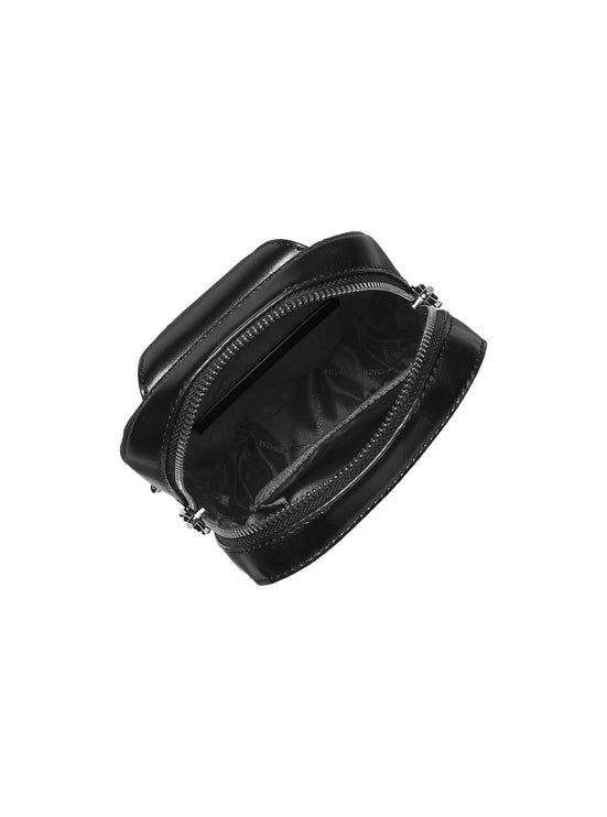 Michael Kors Men's Cooper Medium Signature Logo Sling Pack Bright White/Silver