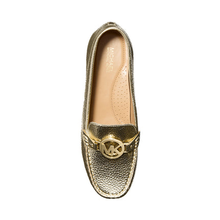 Michael Kors Women's Fulton Metallic Moccasin Pale Gold