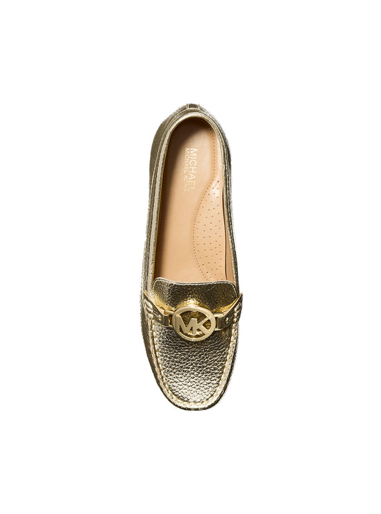 Michael Kors Women's Fulton Metallic Moccasin Pale Gold