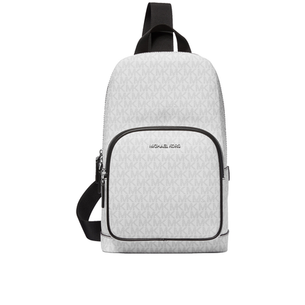 Michael Kors Men's Cooper Logo Sling Pack Bright White