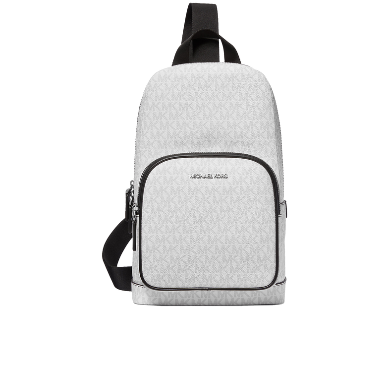 Michael Kors Men's Cooper Logo Sling Pack Bright White
