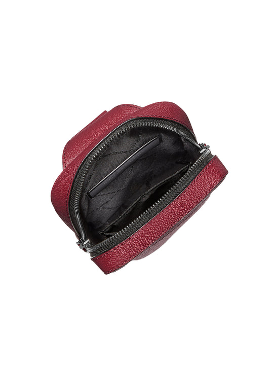 Michael Kors Men's Cooper Medium Signature Logo Sling Pack Cherry