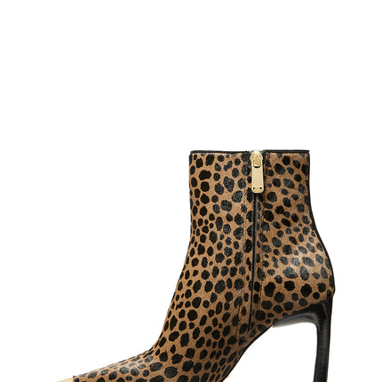 Michael Kors Women's Kasia Cheetah Print Calf Hair Boot Husk Multi