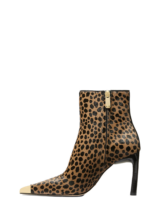 Michael Kors Women's Kasia Cheetah Print Calf Hair Boot Husk Multi