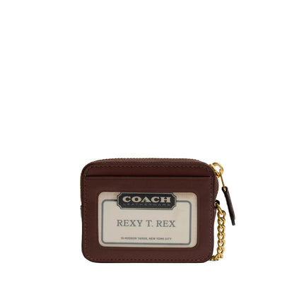 Coach Women's Essential Chain Card Case Brass/Maple