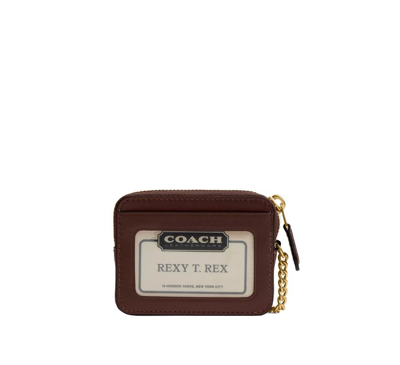 Coach Women's Essential Chain Card Case Brass/Maple
