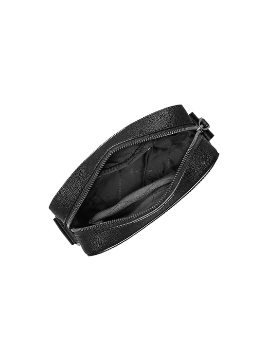 Michael Kors Men's Cooper Signature Logo Stripe Flight Bag Silver